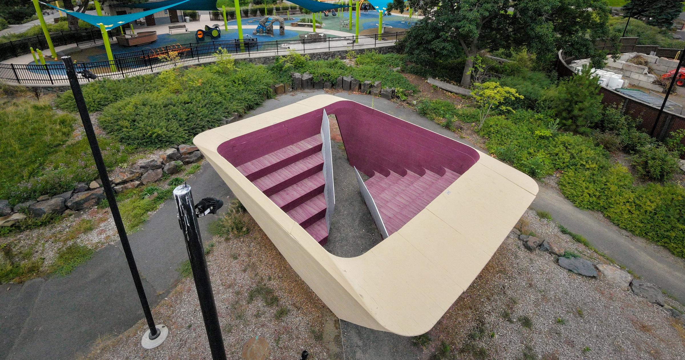 Falling apart, Riverfront Park's last marquee art project has been locked up most of its life