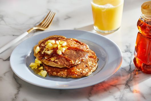 Give cottage cheese a chance with these dreamy pineapple pancakes | The