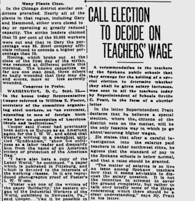 Spokane schools superintendent Orville C. Pratt said if teachers deserved a raise, they should make their case to the public and hold a special election. (S-R archives)