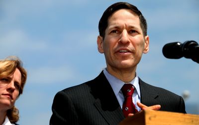 Thomas Frieden speaks at a press conference Friday in Queens. Frieden is New York City’s health commissioner.  (Associated Press / The Spokesman-Review)