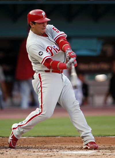 Philadelphia’s Carlos Ruiz hit a game-winning homer. (Associated Press)