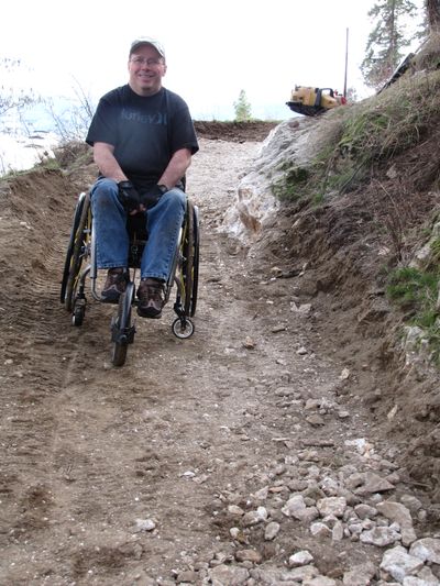 Thomas McTevia, a member of the Coeur d’Alene Pedestrian and Bicycle Advisory Committee, was killed Sunday in an ATV accident on the south end of Lake Pend Oreille. McTevia, a former police officer who was paralyzed in a 2004 four-wheeler accident, helped guide a city project to smooth out a portion of the Tubbs Hill trail on Lake Coeur d’Alene to make it accessible to wheelchair users. (Keith Erickson, City of Coeur d'Alene)