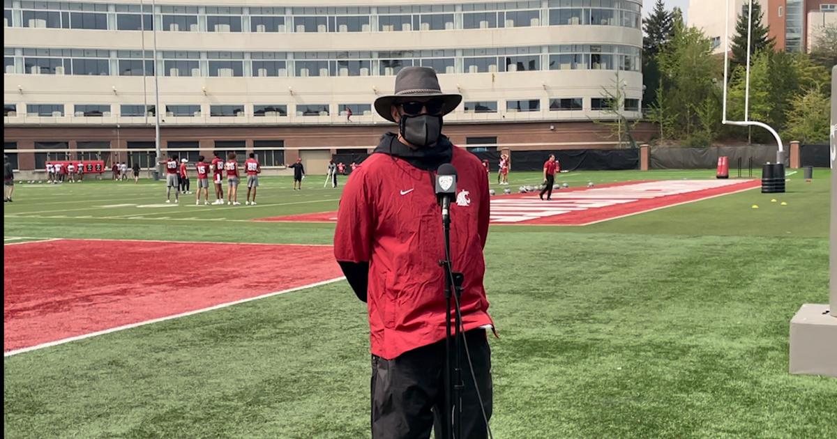 Video: Washington State coach Nick Rolovich post practice Aug. 6 | The ...