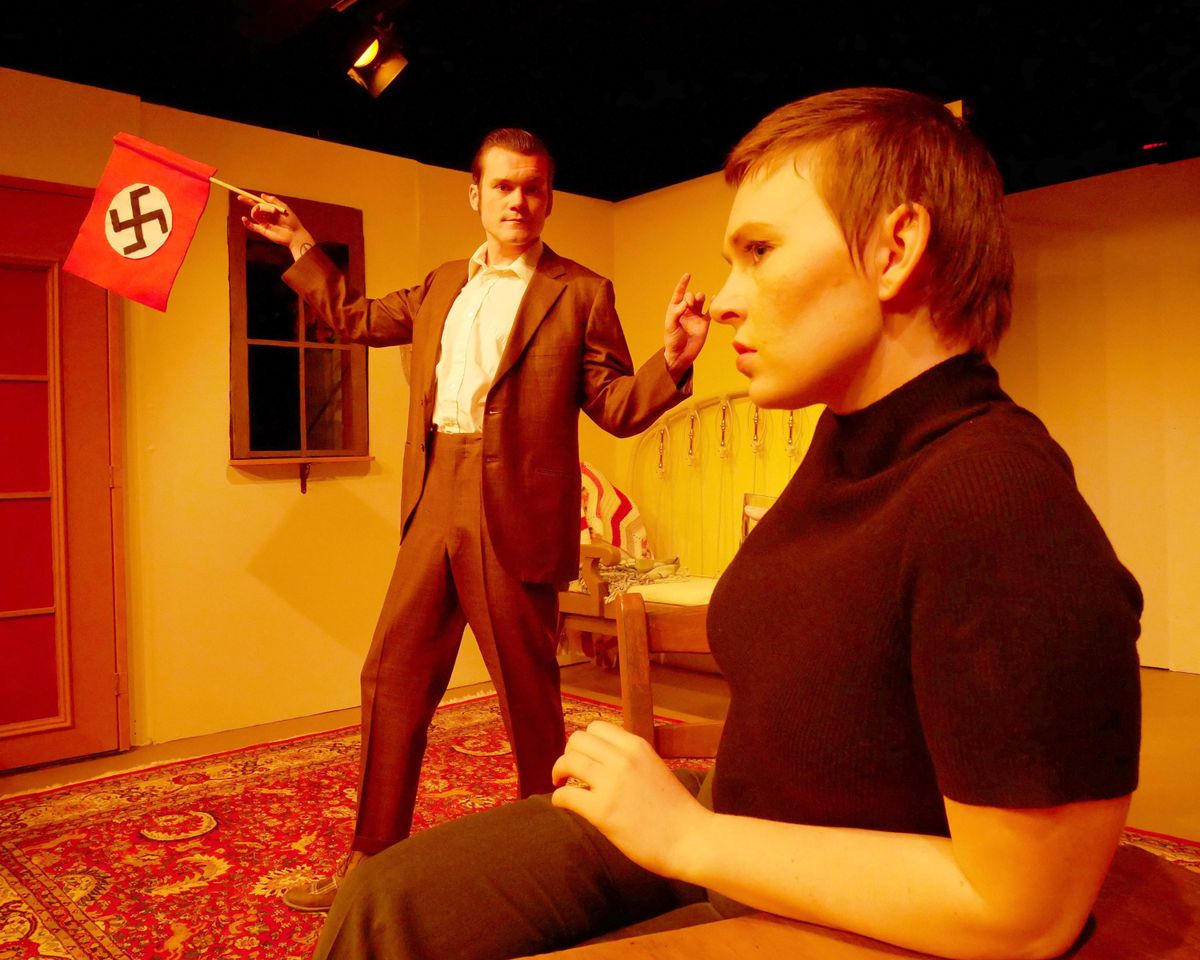 Dalin Tipton and Harper Clanton in “A Bright Room Called Day” at Stage Left. (Jennie Oliver)
