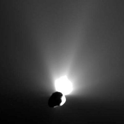 
In this photo released by NASA/Jet Propulsion Laboratory/University of Maryland, the Tempel 1 comet is shown after the Deep Impact mission's 