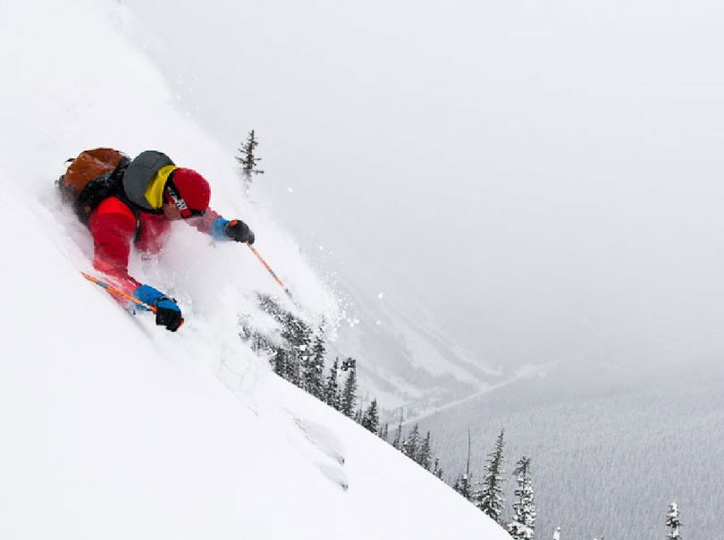 Canadian ski mountaineer Greg Hill, 35, who travele both hemispheres last year, completed his goal of climbing and skiing 2 million vertical feet during 2010 while skiing Dec. 30 on Rogers Pass outside his hometown of Revelstoke, BC. (Tommy Chandler / Backcountry.com)