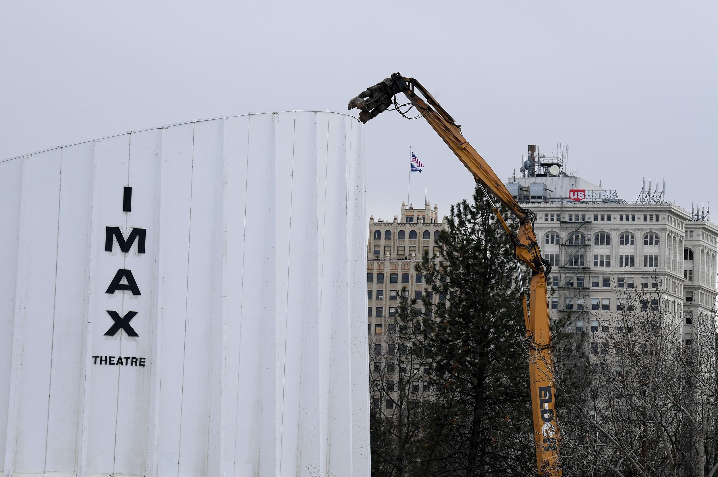 IMAX demolition in Riverfront Park Jan. 29, 2018 The SpokesmanReview
