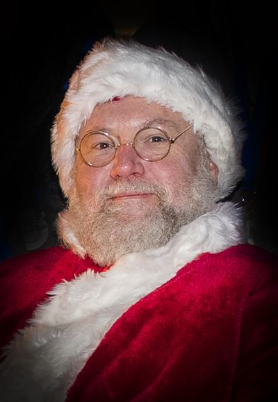 Spokesman-Review columnist Shawn Vestal as Santa Claus. COLIN MULVANY colinm@spokesman.com (Colin Mulvany / The Spokesman-Review)
