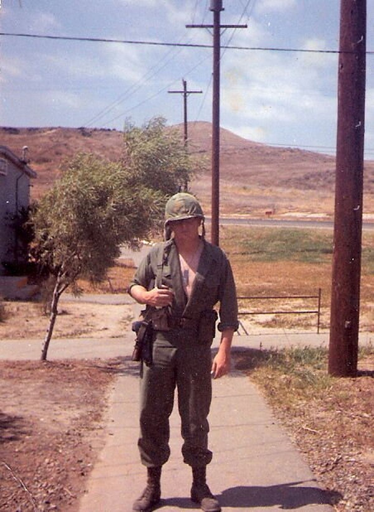 Photo of Lance Cpl.Thad McManus taken at Camp Pendleton, Calif., after his return from the Caribbean in 1962.  (Courtesy of Thad McManus)