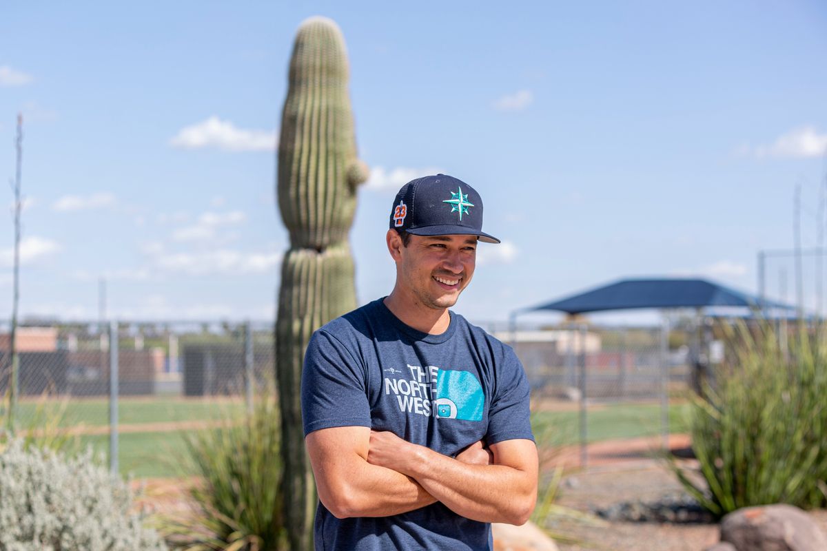 Seattle Mariners pitcher Marco Gonzales poses for a photo at the Peoria Sports Complex in Peoria, Arizona on Friday, March 24, 2023.  (Cheryl Nichols/For The Spokesman-Review)