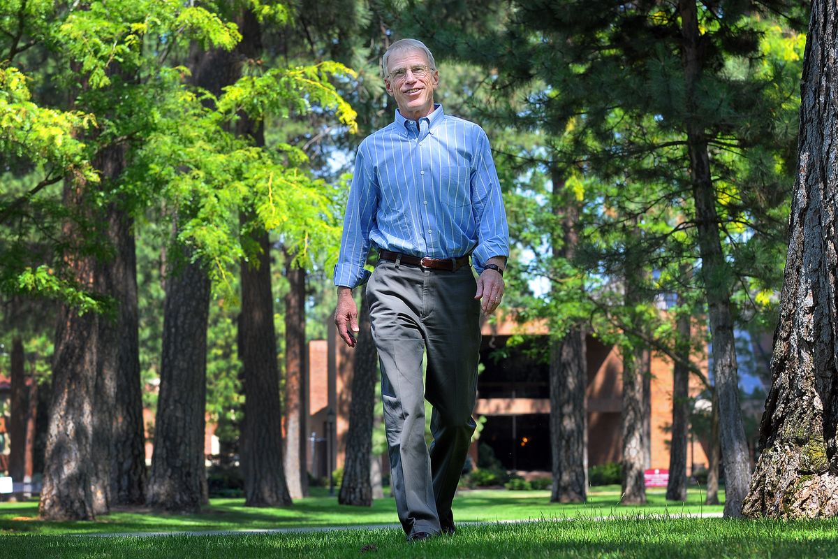 Bill Robinson, president of Whitworth University, believes the recession is teaching us how to live without so much “stuff.”  (CHRISTOPHER ANDERSON / The Spokesman-Review)