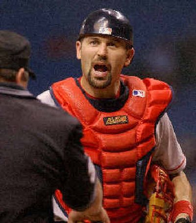 Jason Varitek of the Boston Red Sox poses during photo day at the
