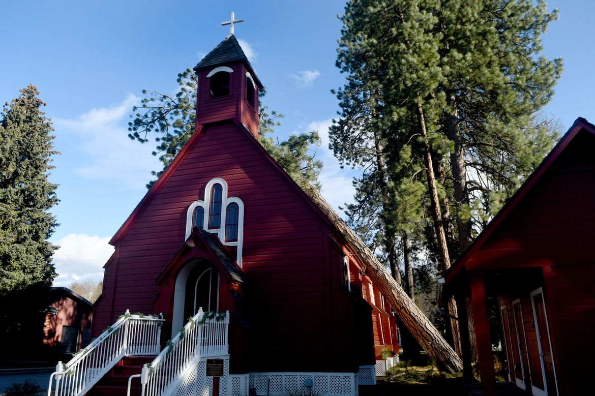 Fort Sherman Chapel in Coeur d'Alene damaged in windstorm Jan. 13