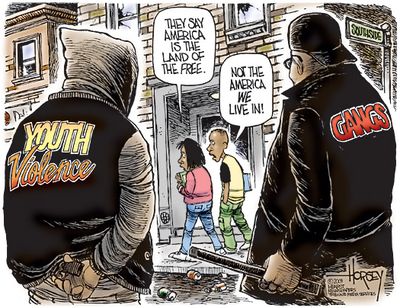 David Horsey,davidhorsey.com,seattlepi.com
The land of the free?  (The Spokesman-Review)