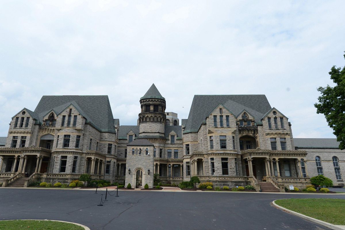 The Ohio State Reformatory in Mansfield, Ohio, shut down as a prison in 1990. Since then it has served as a museum and movie set, and now it will host a concert. (Nate Guidry / Tribune News Service)