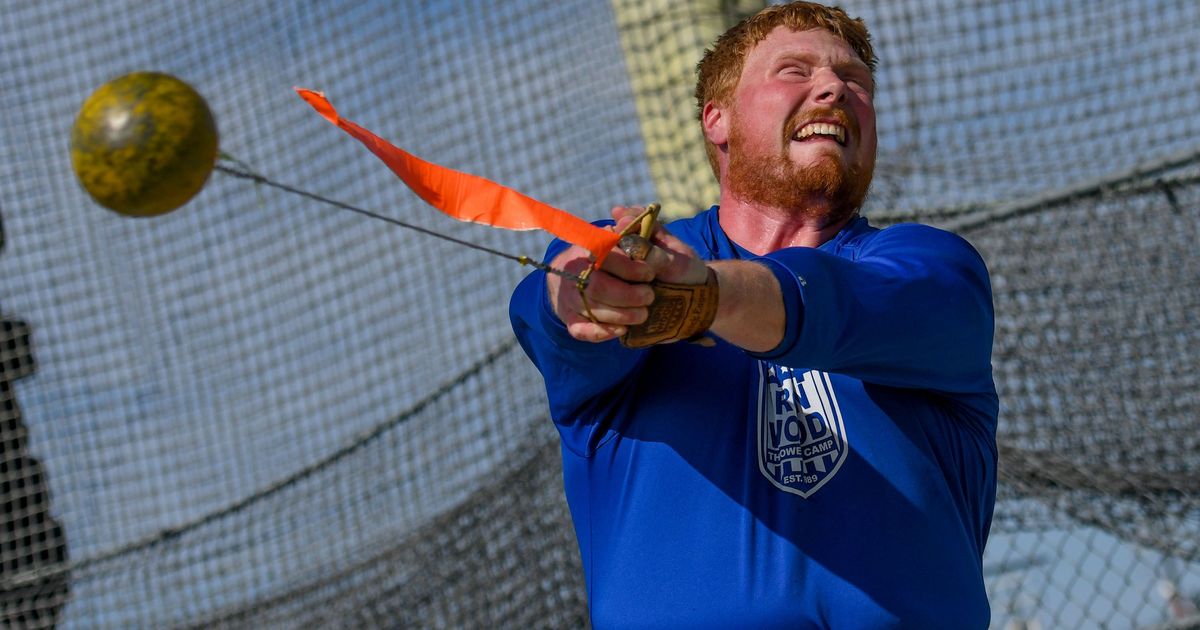 Locally Washington State graduate Brock Eager wins men's hammer throw
