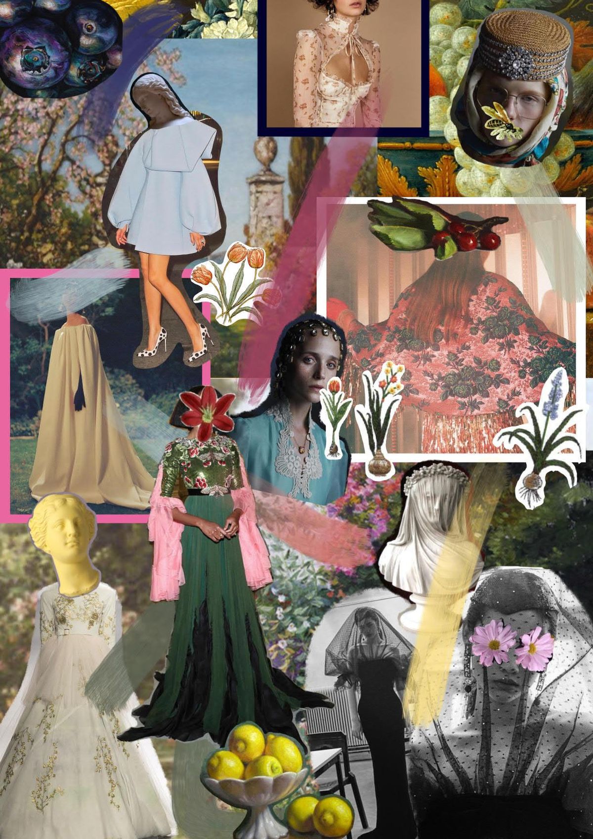 Kennedy Finke created a collage based on a collection he created in his aplication to the French Institute of Fashion. (Kennedy Finke / Courtesy)