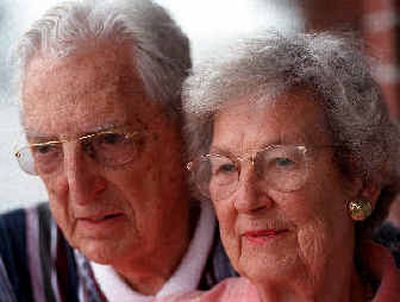 
Georgeanna Seegar Jones is shown with her husband, Dr. Howard Jones, in this 1998 file photo. They developed the program that led to America's first 