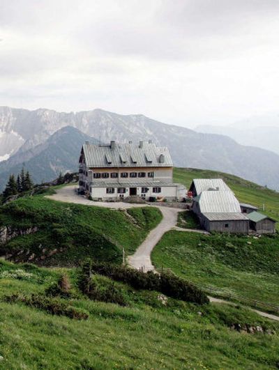 
A brown bear was shot and killed Monday near this restaurant outside Spitzingsee, southern Germany. 
 (Associated Press / The Spokesman-Review)