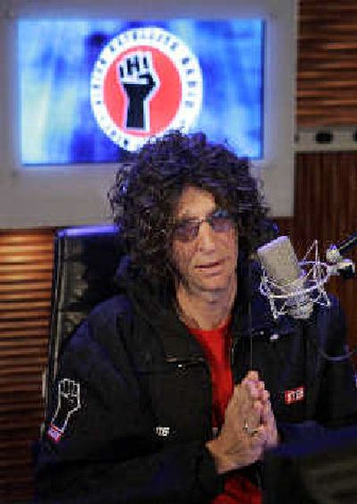 
Radio personality Howard Stern conducts an on-air news conference on Monday. 
 (Associated Press / The Spokesman-Review)