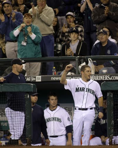Dustin Ackley’s first career home run was M’s only run. (Associated Press)
