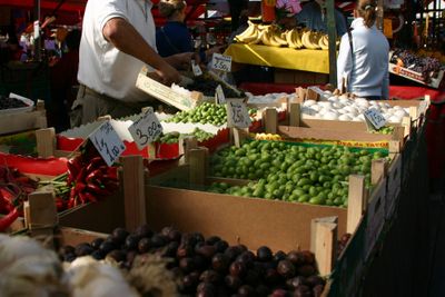 This  2006  image shows  produce on display in Europe’s largest outdoor market – Porta Palazzo in Turin, Italy. The EU on Wednesday  said starting next summer, it will allow the sale of fruit and vegetables that may be crooked, bent or twisted but are fine for consumption.  (File Associated Press / The Spokesman-Review)