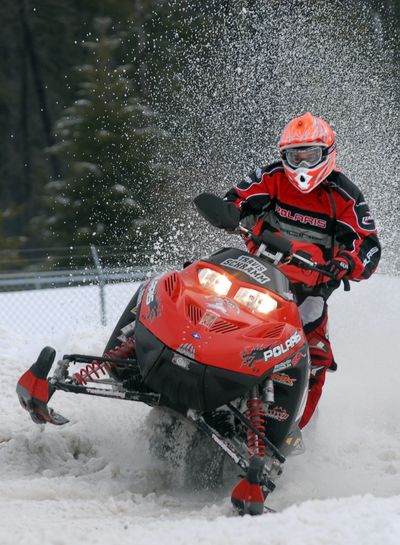 A warm welcome awaits snowmobilers near McCall. (File / The Spokesman-Review)