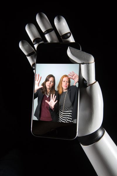 Janice Kopec, left, is the Federal Trade Commission's point person on robo-calls. (David Peterson / Washington Post)