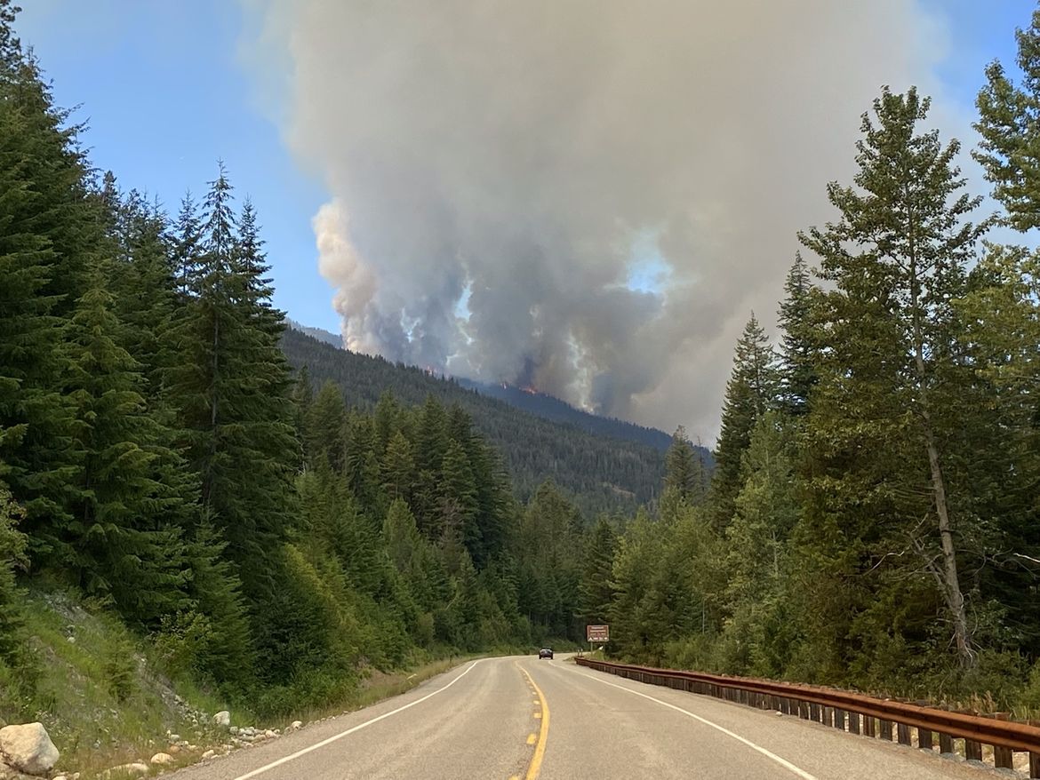 Wildfire closes North Cascades Highway The SpokesmanReview