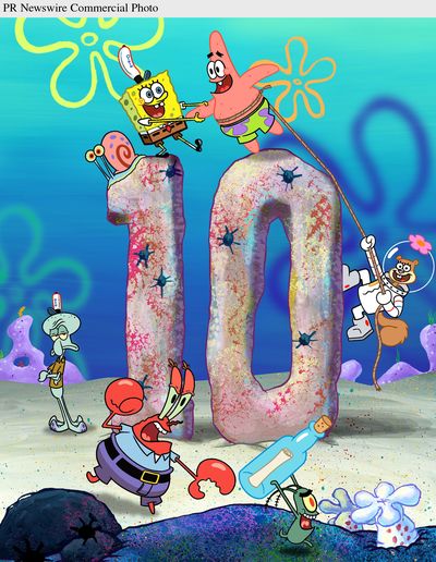 Nickelodeon celebrates 10 years of pop culture icon SpongeBob SquarePants this weekend. Nickelodeon (Nickelodeon / The Spokesman-Review)