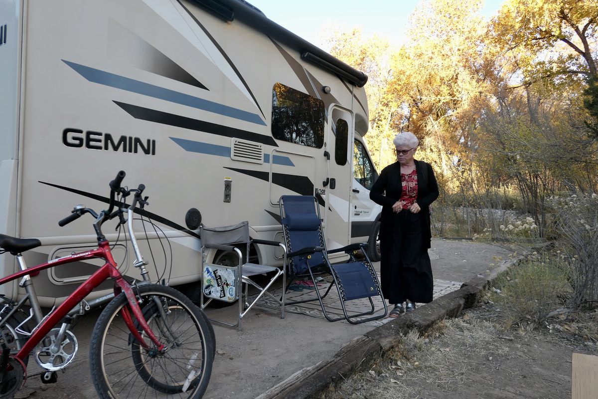 The campground at Ojo Caliente in New Mexico offers full hookups and access to the hot springs. (John Nelson)