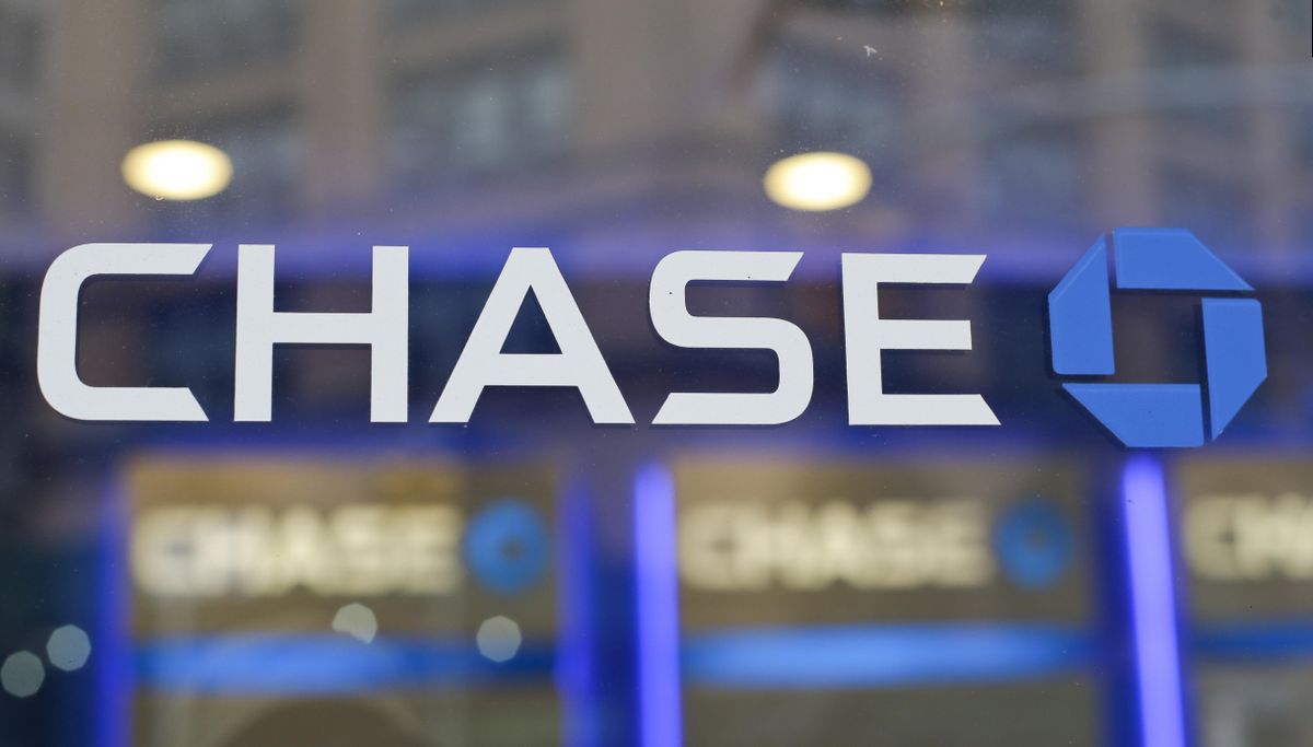 This Sept. 13, 2014, file photo, shows the Chase bank logo in New York. (Frank Franklin II / Associated Press)