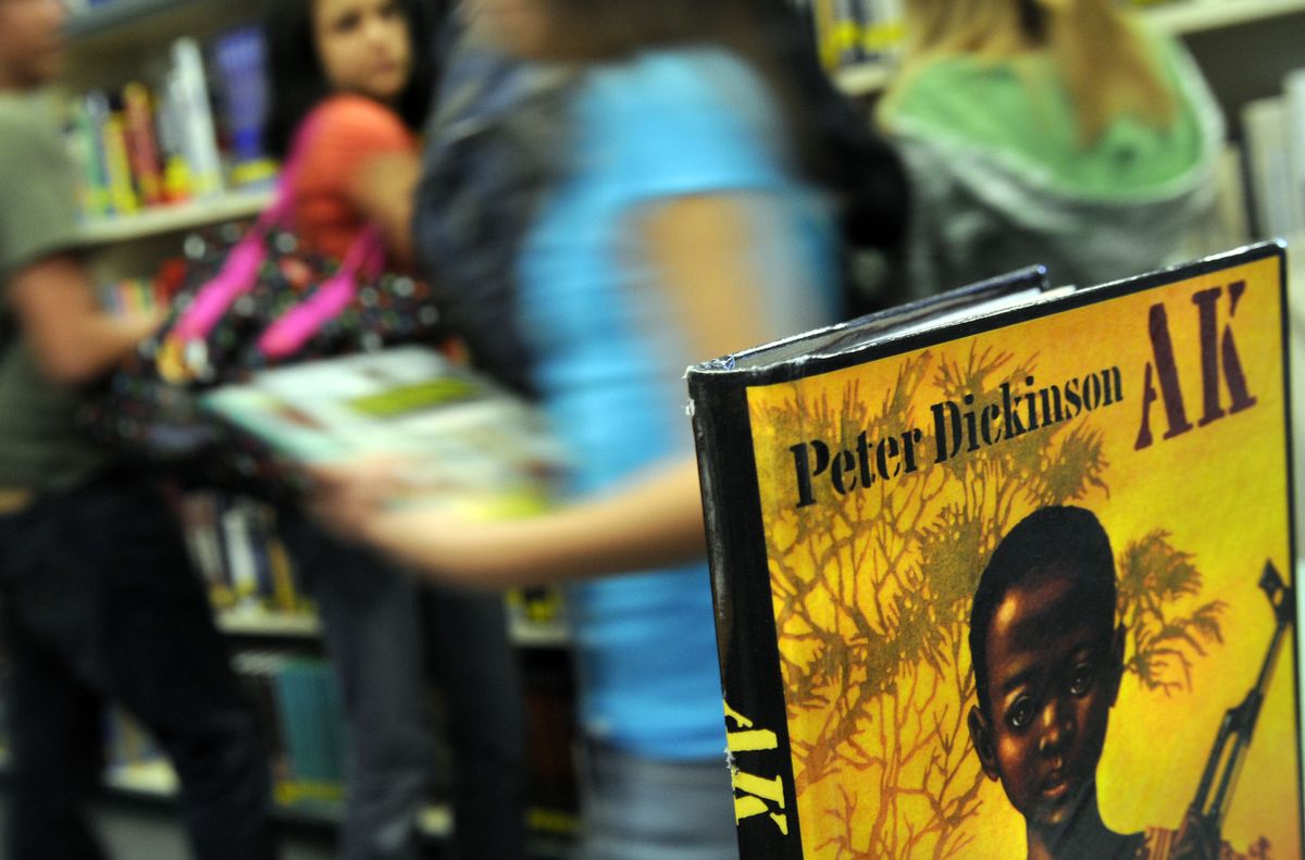 Students use the library at Lake City High School in Coeur d’Alene. The school district is looking into complaints about controversial books.  (Kathy Plonka / The Spokesman-Review)