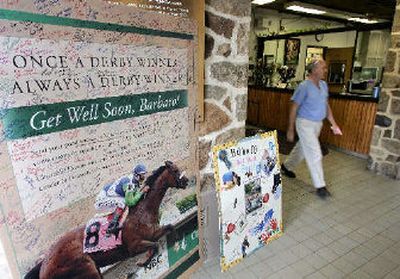 
Signed get-well cards line New Bolton Center.
 (Associated Press / The Spokesman-Review)