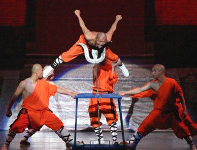 Monks from China's Shaolin Temple will present the Shaolin Kung Fu Spectacular tonight at The Met.
(Portland Art and Cultural Center / The Spokesman-Review)