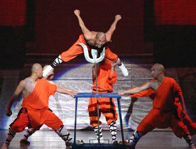 
Monks from China's Shaolin Temple will present the Shaolin Kung Fu Spectacular tonight at The Met. 
 (Portland Art and Cultural Center / The Spokesman-Review)