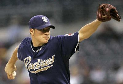 
San Diego's Jake Peavy is 5-1 with a 1.64 ERA.
 (Associated Press / The Spokesman-Review)