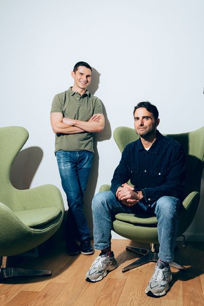 Zach Ranen, left, and Peter Rahal, co-founders of David Protein, believe they can outlast their viral moment with a protein superbar and build it into a lasting brand synonymous with everybody’s favorite macronutrient.  (New York Times)