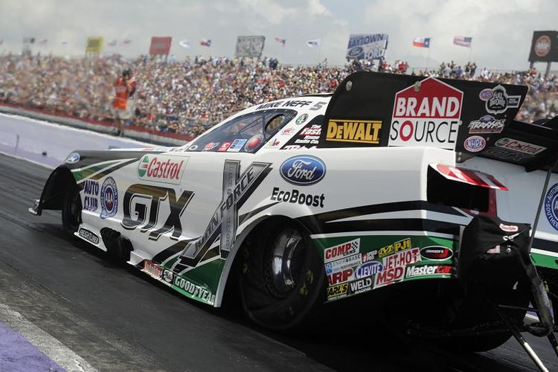 Mike Neff aims for victory in Houston on the NHRA Full Throttle Drag Racing Series. (Photo courtesy: NHRA Media Relations)