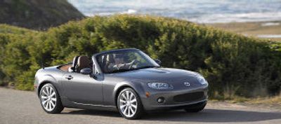 
 If balance is the measure of a great sports car, the MX-5 qualifies. Mazda has resisted the temptation to power it up, correctly believing that it struck the proper balance the first time. 
 (The Spokesman-Review)