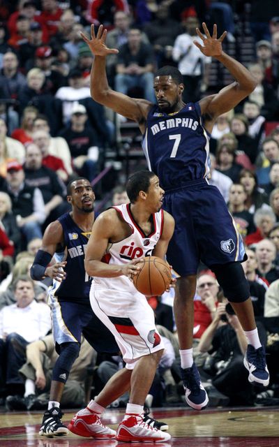Andre Miller, with ball, and Portland are the sixth seed in West. (Associated Press)