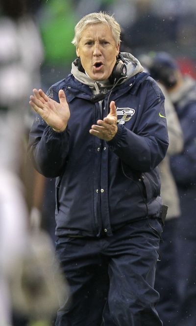 Seahawks head coach Pete Carroll believes his team is ready to win on the road. (Associated Press)
