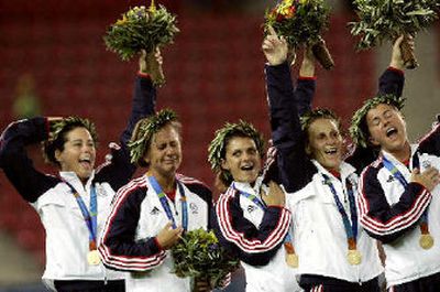 
Members of the Fab Five helped to increase the visibility of women's soccer in the United States. 
 (Associated Press / The Spokesman-Review)