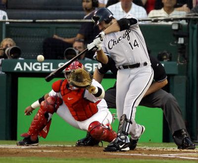 
Paul Konerko gives Chicago a 3-0 lead with a two-run home run in the first inning. 
 (Associated Press / The Spokesman-Review)