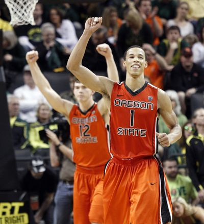 Jared Cunningham scored 27 points as Oregon State ended a 12-game losing streak in Pac-12 road games. (Associated Press)