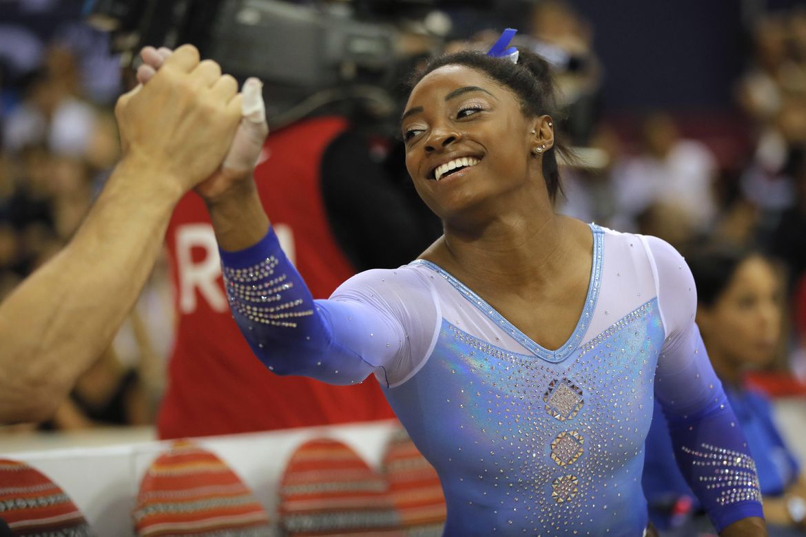 Simone Biles Sets Record By Picking Up 13th World Gymnastics ...