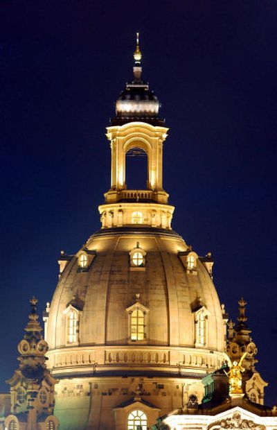 
Dresden's Baroque Protestant church, which was destroyed in Allied bomb raids at the end of World War II, has been under reconstruction for the last 10 years. 
 (Associated Press / The Spokesman-Review)