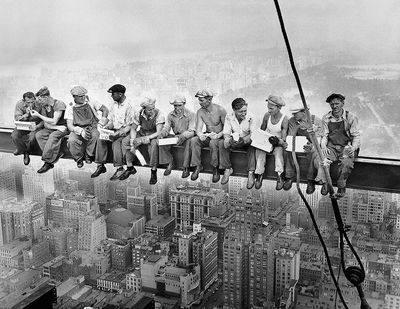 “Lunch atop a Skyscraper,” published in the New York Herald-Tribune, Oct. 2 1932. (Bettman/Corbis)