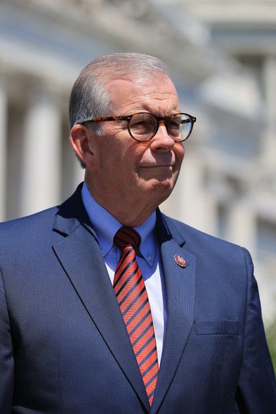 Rep. Tim Walberg, R-Mich., looks on during a news conference outside the U.S. Capitol on May 19, 2021, in Washington, D.C. (Chip Somodevilla/Getty Images/TNS)  (Chip Somodevilla/Getty Images North America/TNS)