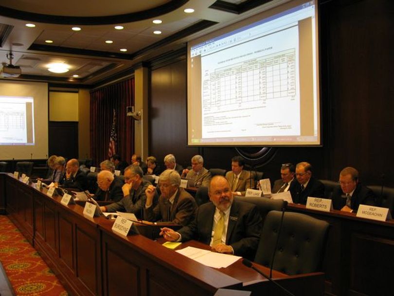 Idaho Legislature's joint Economic Outlook & Revenue Assessment Committee convenes on Thursday morning at the state capitol. (Betsy Russell)